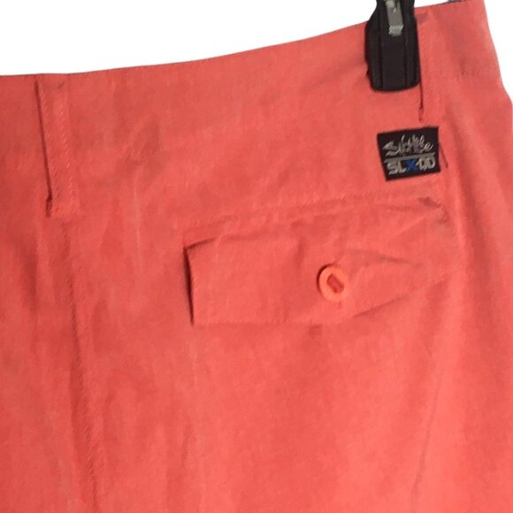 Salt Life Shorts Mens 36 Coral SLX-QD Vapor Stretch Hybrid Quick Dry Fishing - Picture 11 of 16